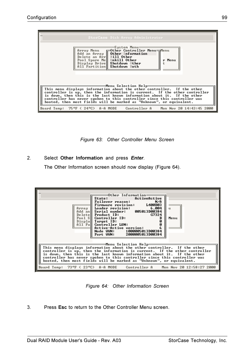 StorCase Technology CSI-to-SCSI Single & Dual RAID User Manual | Page 112 / 171