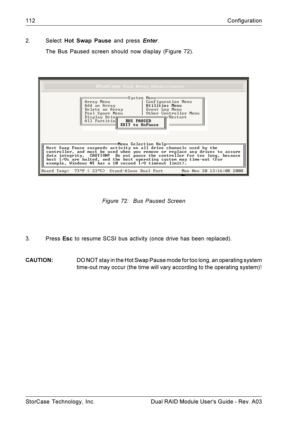 StorCase Technology CSI-to-SCSI Single & Dual RAID User Manual | Page 125 / 171