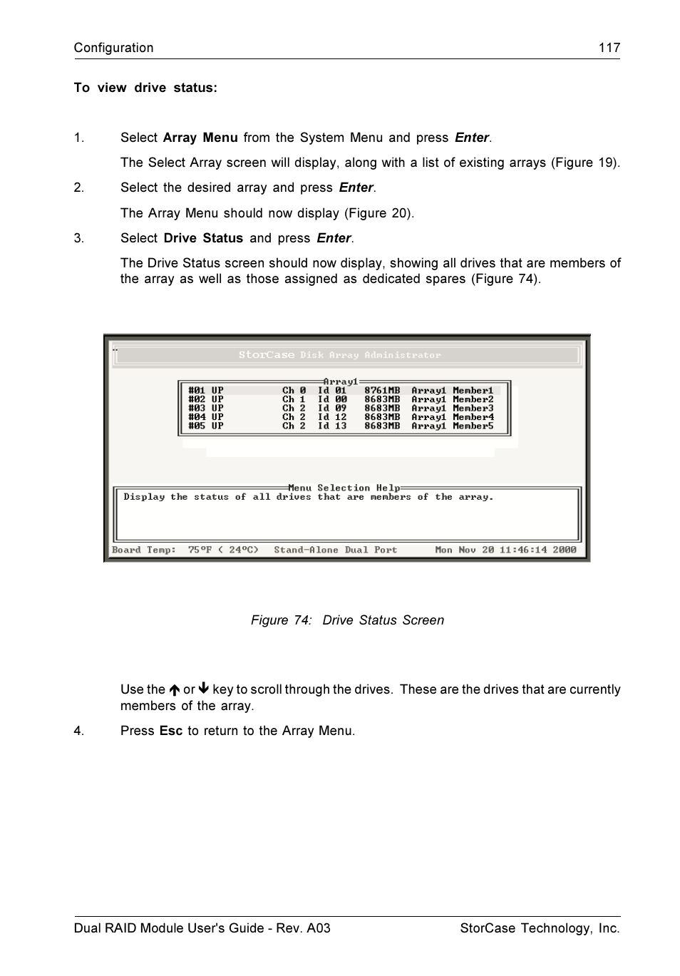 StorCase Technology CSI-to-SCSI Single & Dual RAID User Manual | Page 130 / 171