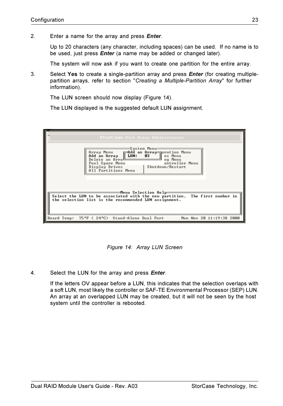 StorCase Technology CSI-to-SCSI Single & Dual RAID User Manual | Page 36 / 171