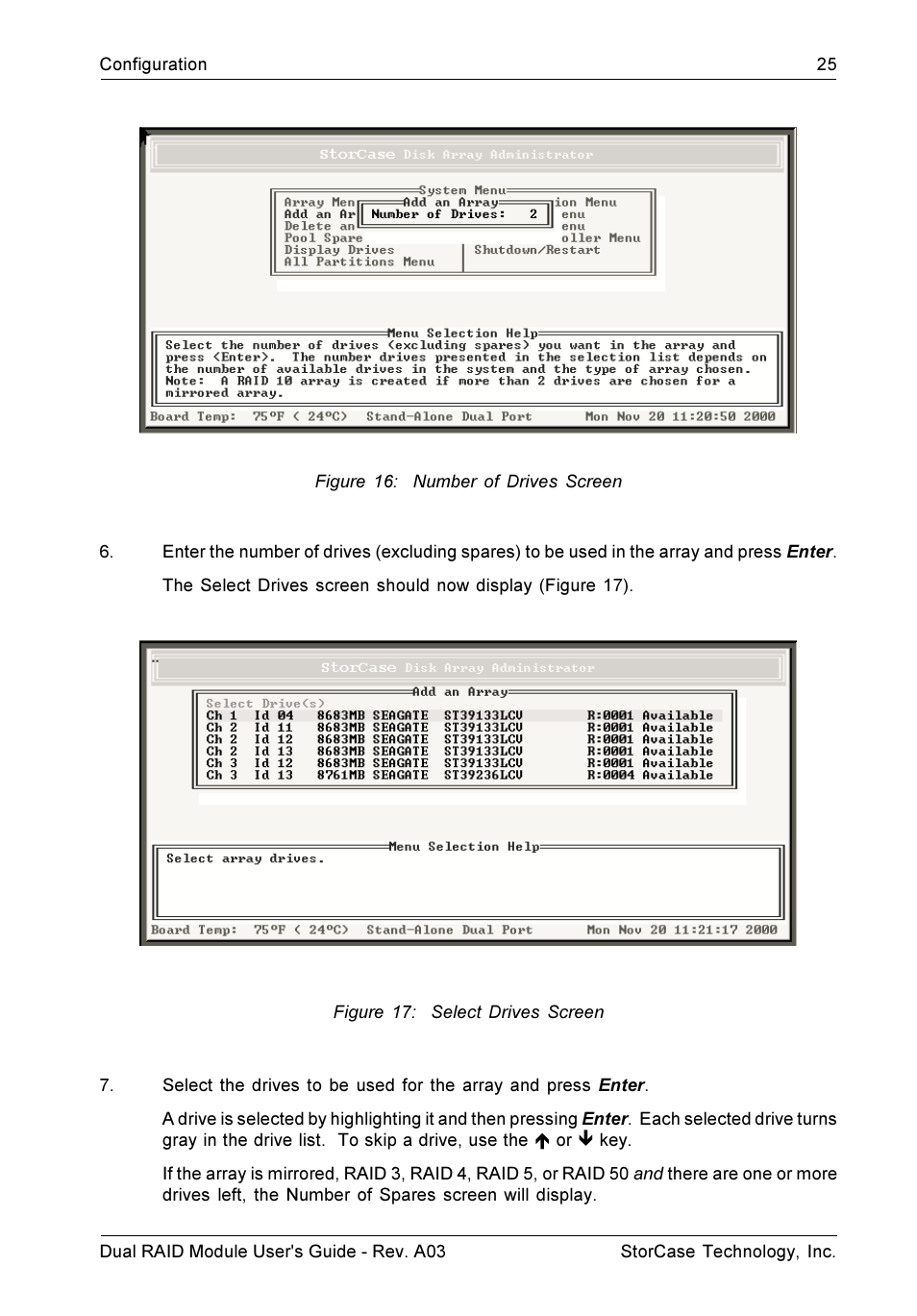 StorCase Technology CSI-to-SCSI Single & Dual RAID User Manual | Page 38 / 171