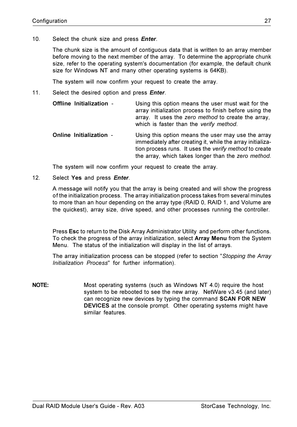 StorCase Technology CSI-to-SCSI Single & Dual RAID User Manual | Page 40 / 171