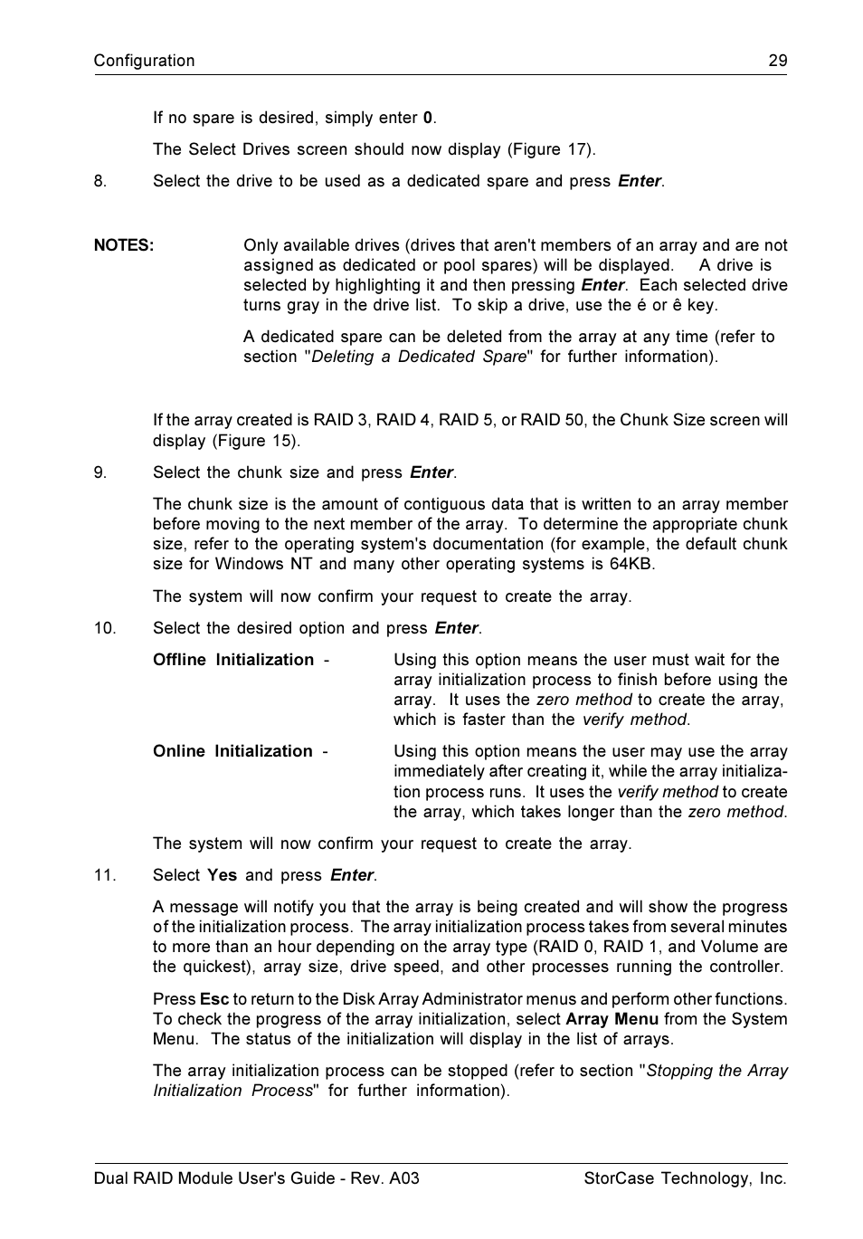 StorCase Technology CSI-to-SCSI Single & Dual RAID User Manual | Page 42 / 171
