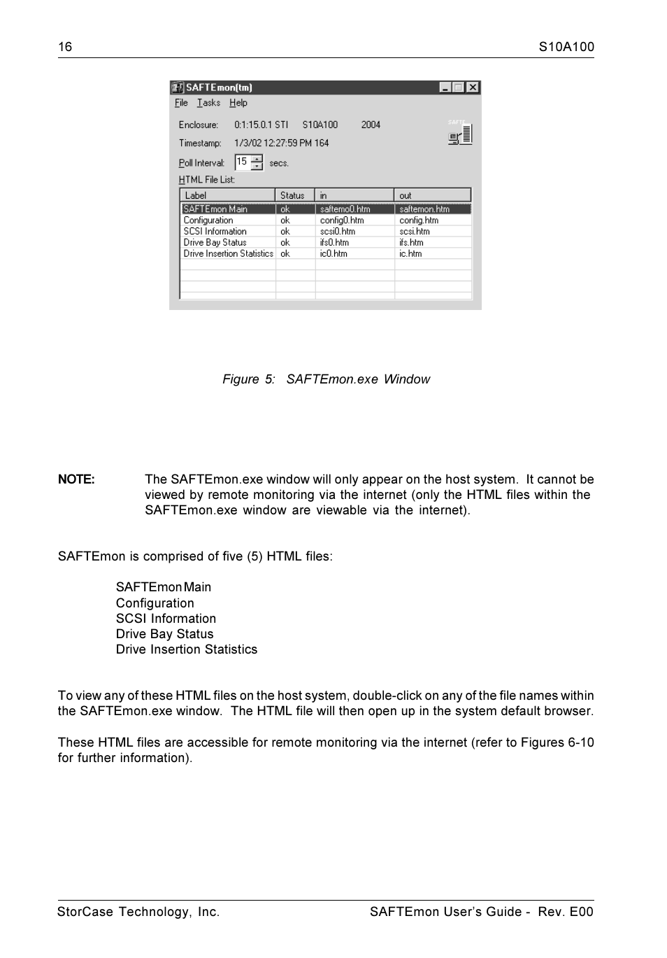 StorCase Technology S10A100 User Manual | Page 16 / 24