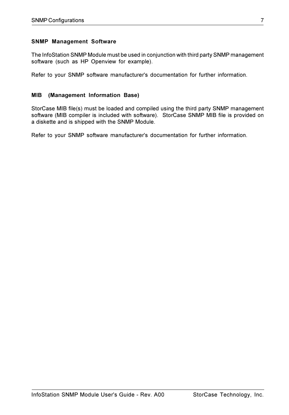 StorCase Technology SNMP Module User Manual | Page 14 / 17