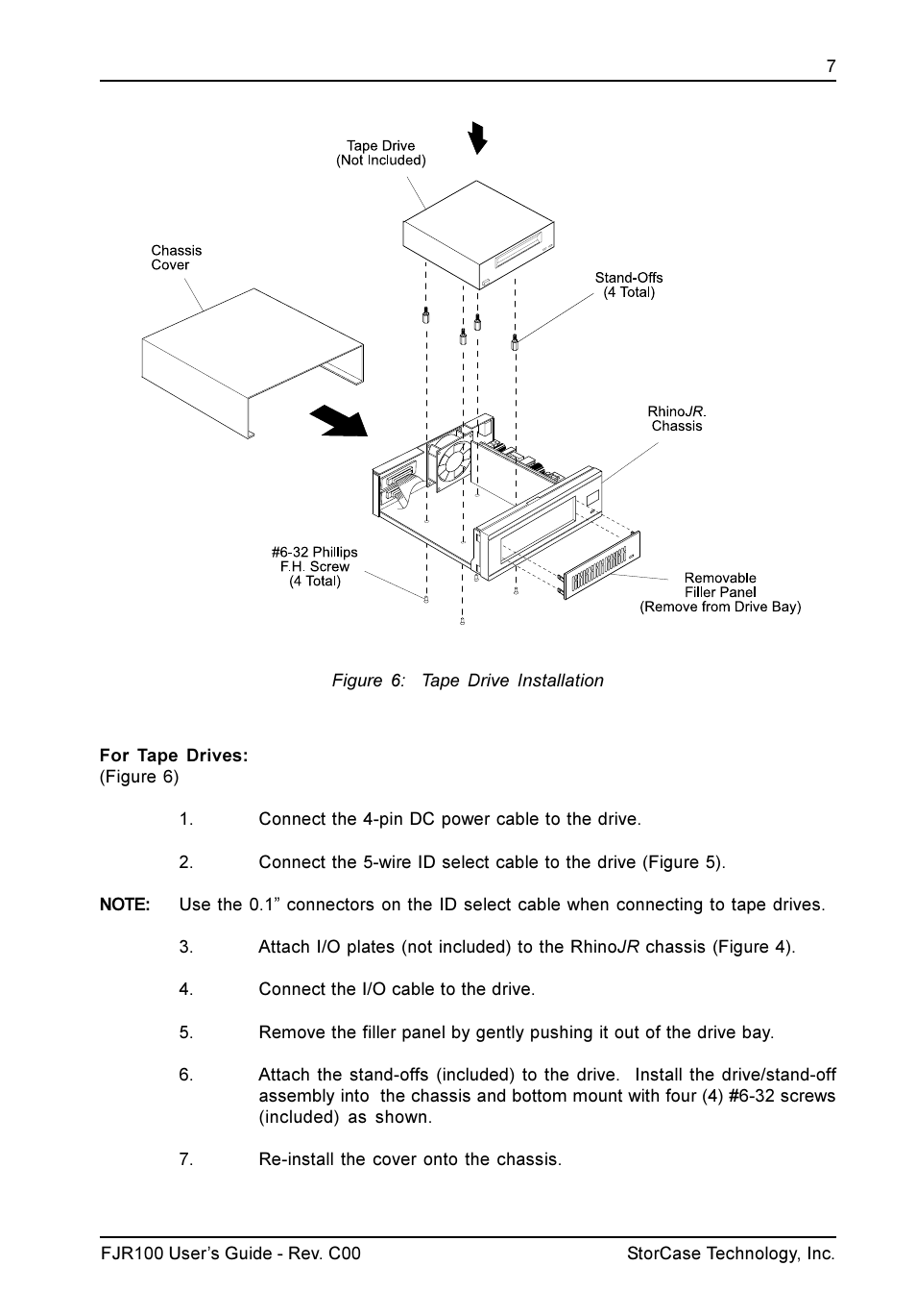 StorCase Technology FJR100 User Manual | Page 8 / 12