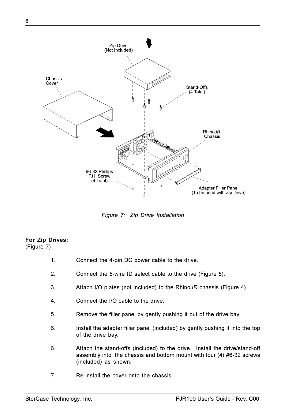 StorCase Technology FJR100 User Manual | Page 9 / 12