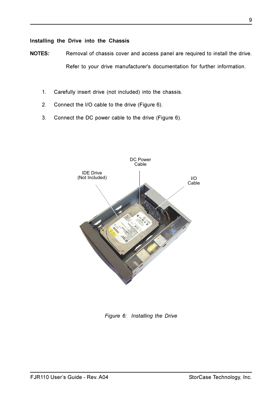 StorCase Technology FJR110 User Manual | Page 10 / 12