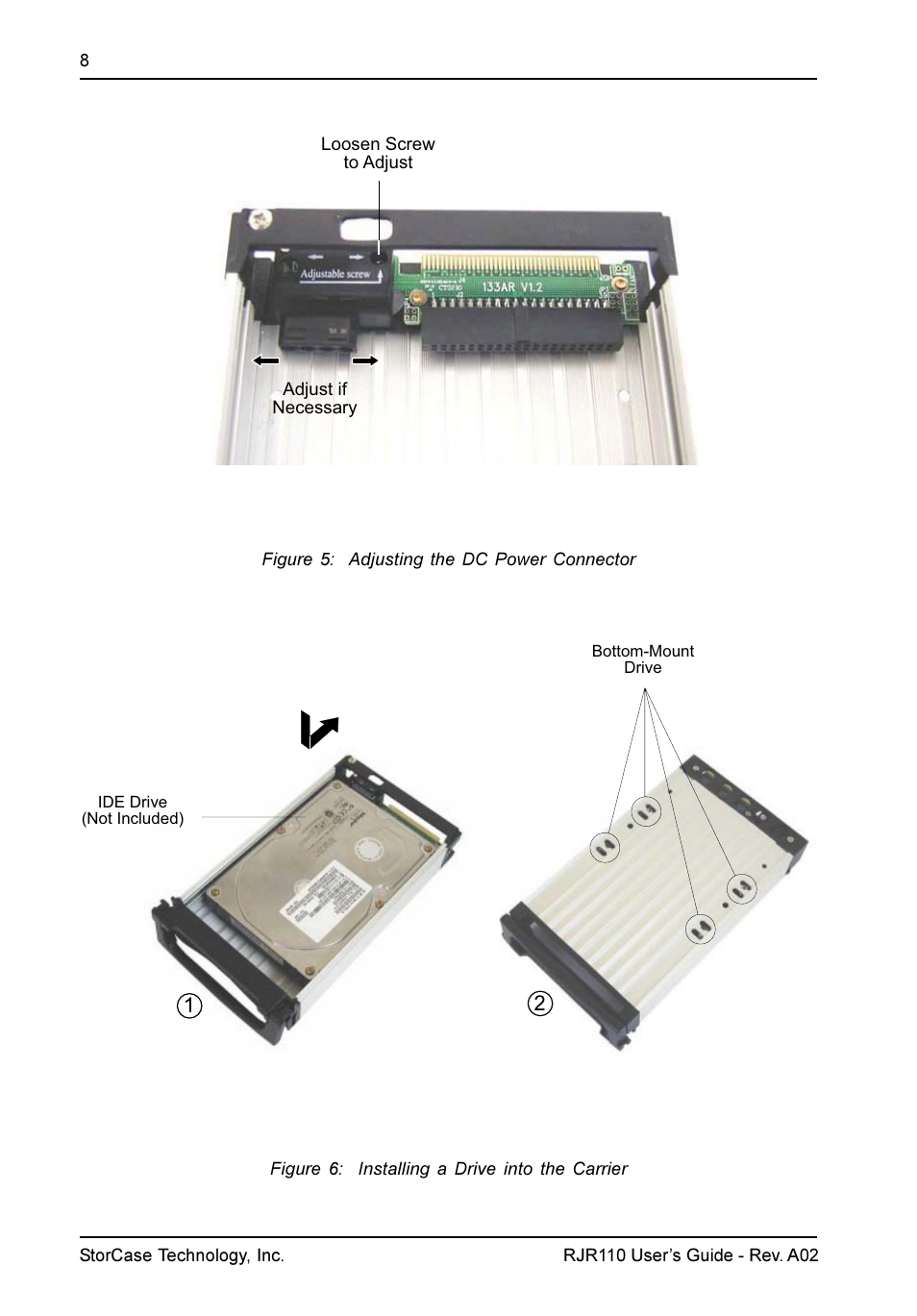 StorCase Technology RJR110 User Manual | Page 9 / 11