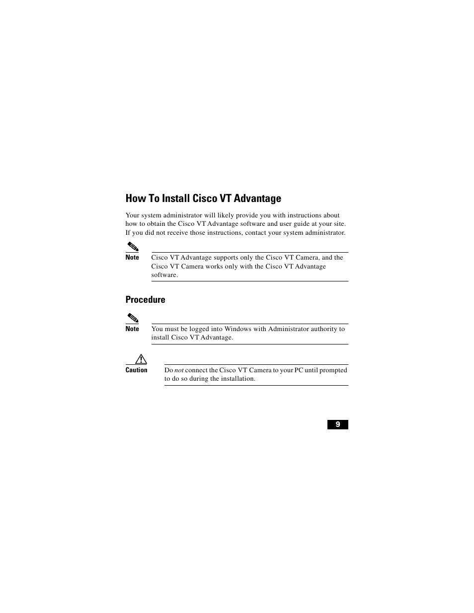 How to install ciscovtadvantage, How to, How to install cisco vt advantage | Procedure | Cisco Digital Camera User Manual | Page 9 / 22