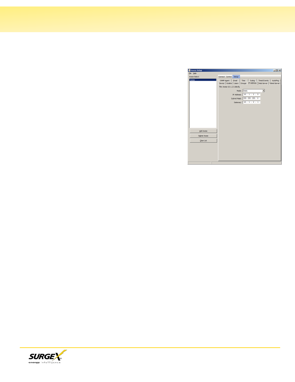 Changing the ip address, Continued) | SurgeX SX-AX20 User Manual | Page 3 / 3