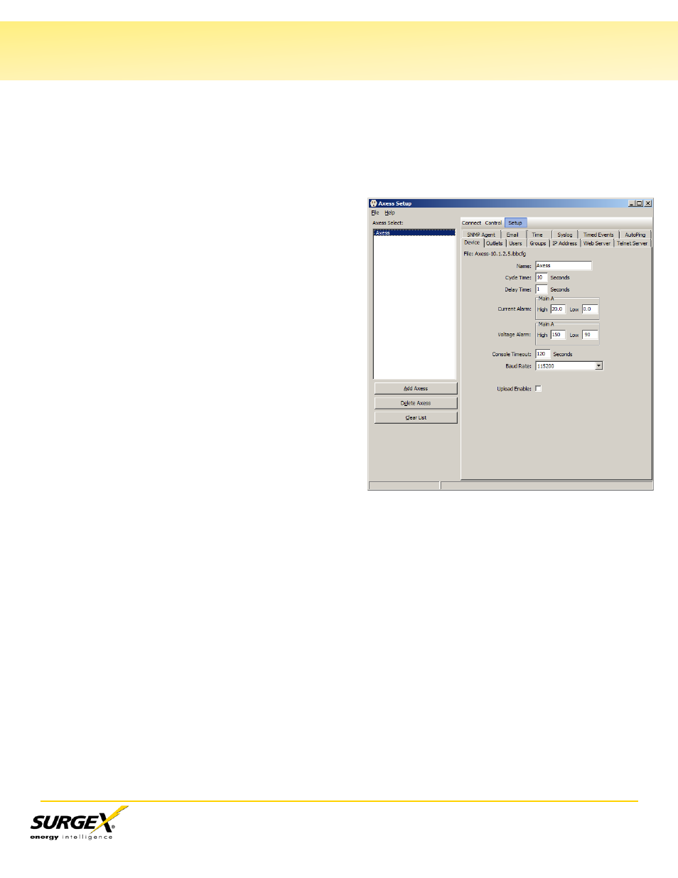 V. tabs | SurgeX SX-AX20 User Manual | Page 15 / 24