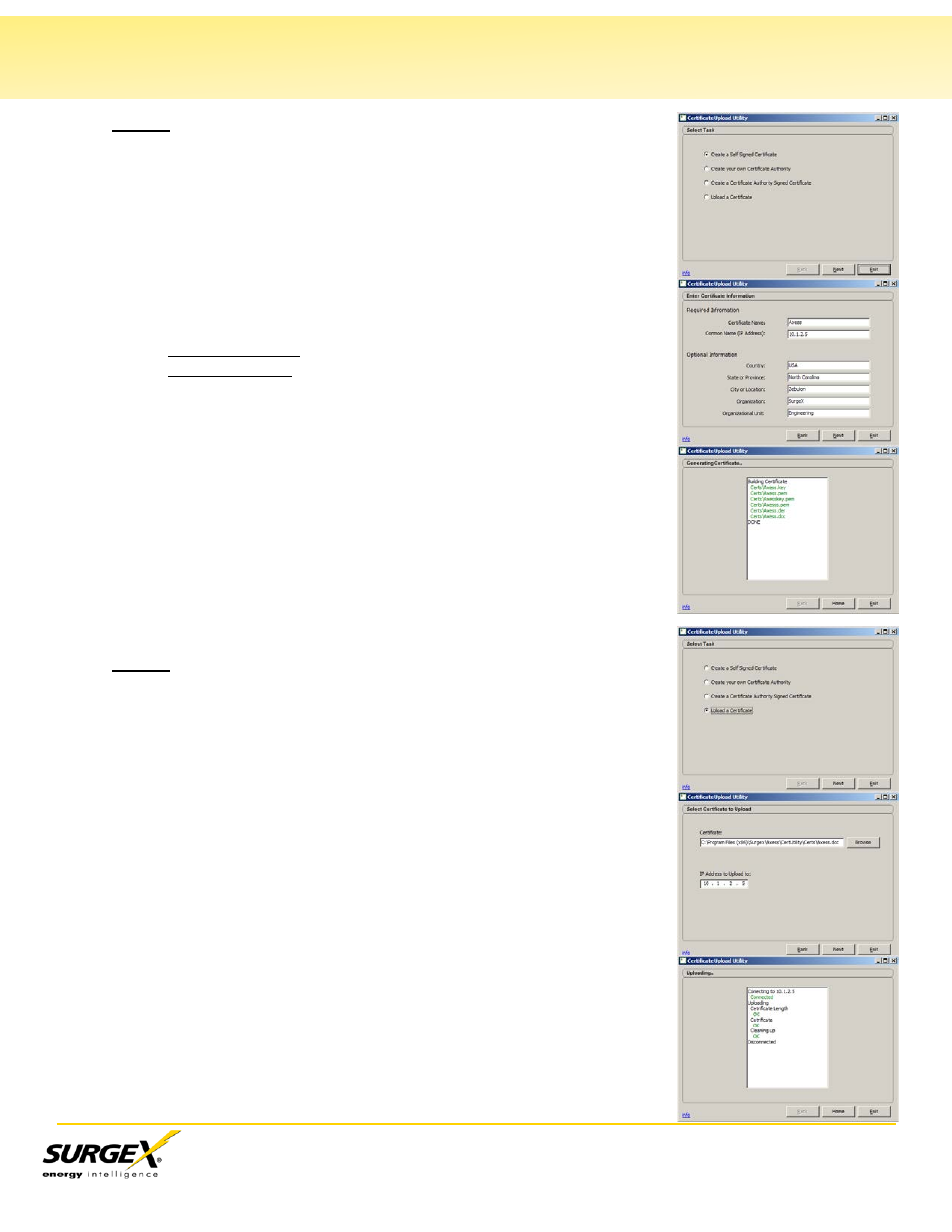 Ii. method 1: self signed certificates | SurgeX SX-AX20 User Manual | Page 2 / 7