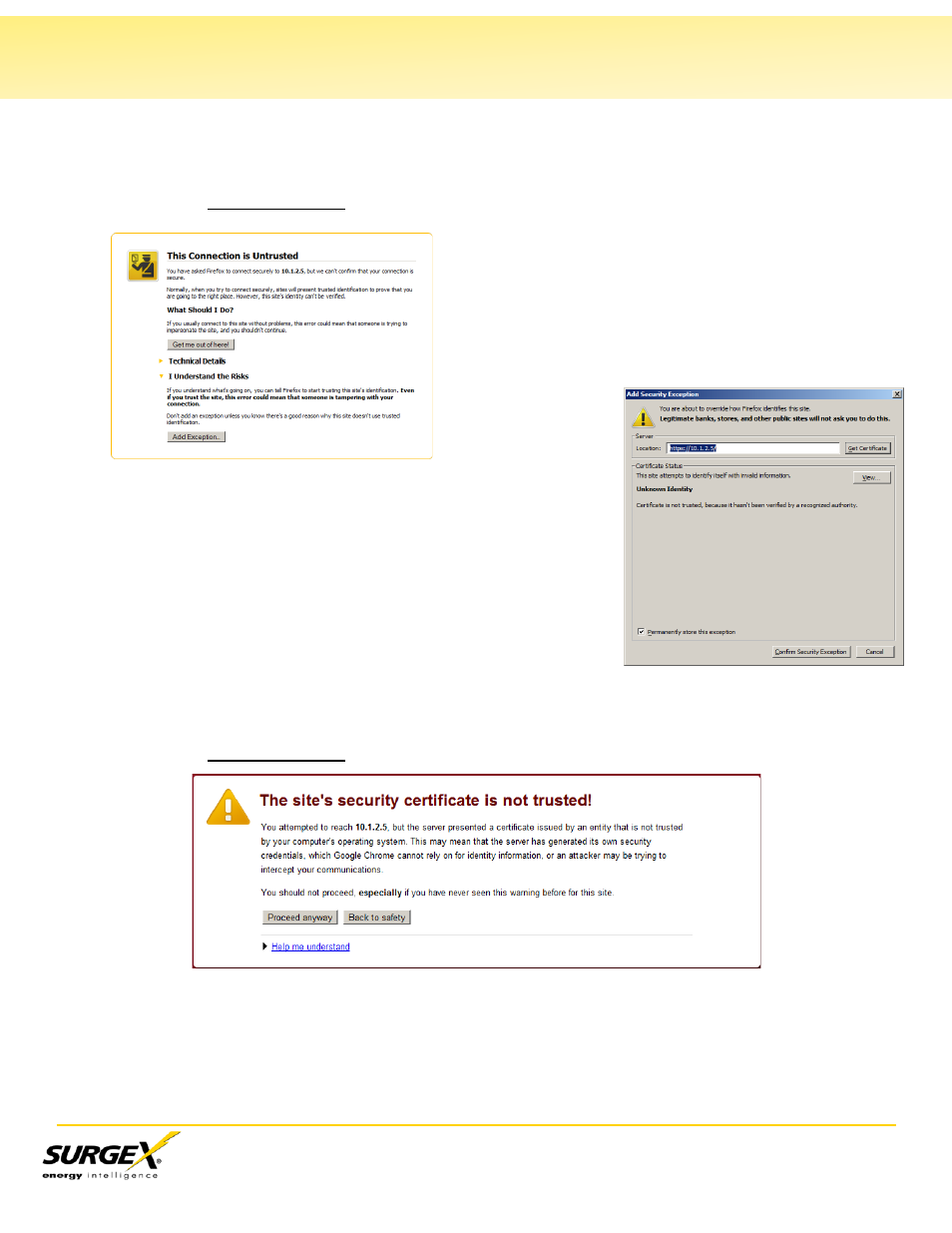 Ii. method 1: self signed certificates, Continued) | SurgeX SX-AX20 User Manual | Page 4 / 7