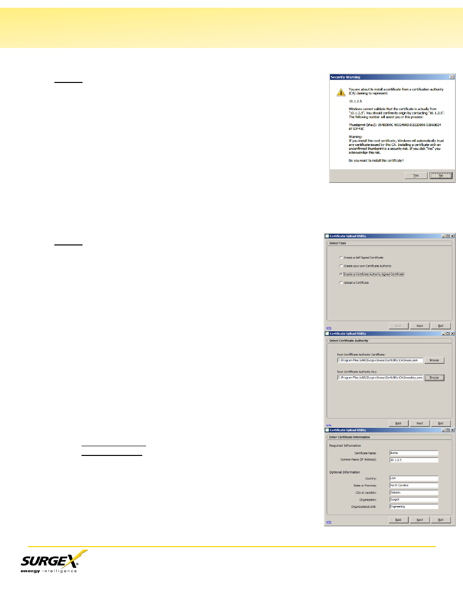 Iii. method 2: root certificate authority, Continued) | SurgeX SX-AX20 User Manual | Page 6 / 7