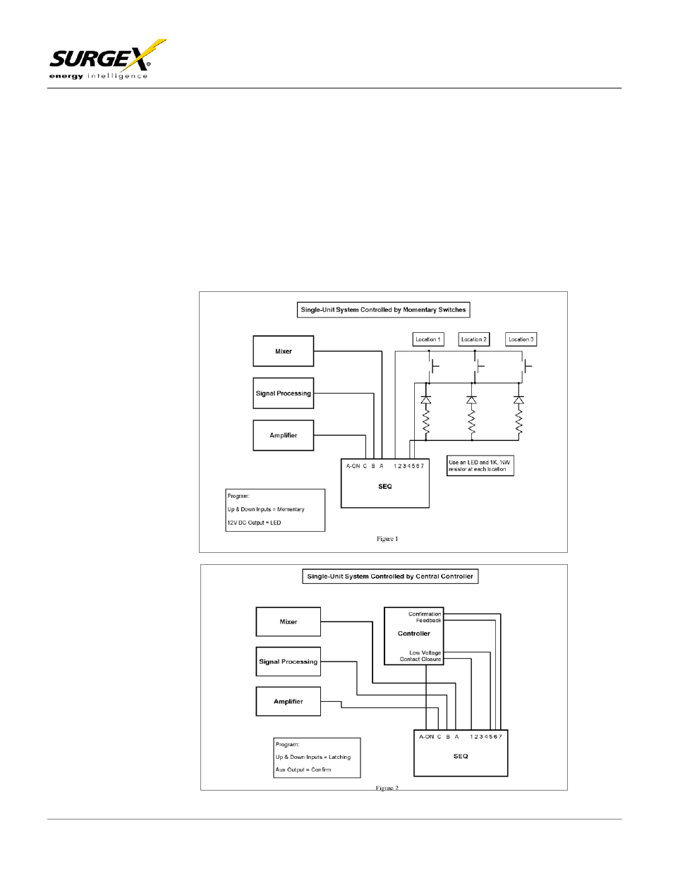 2 single unit system, Seq/seq-1u user manual | SurgeX SX-2120 User Manual | Page 16 / 23