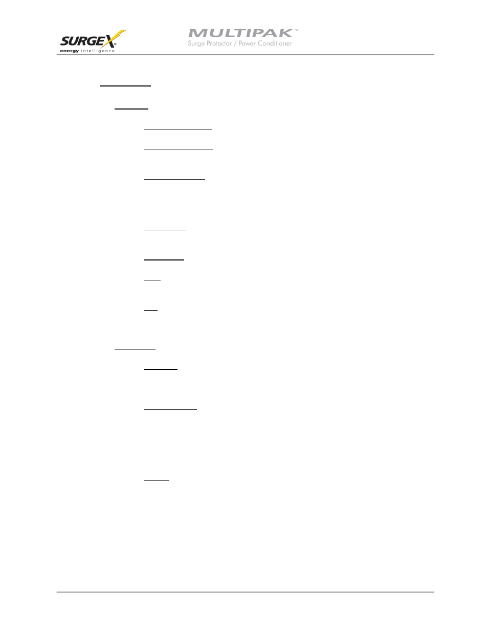 Menu items, A. file menu, B. setup menu | SurgeX SX-DS-156 User Manual | Page 14 / 23