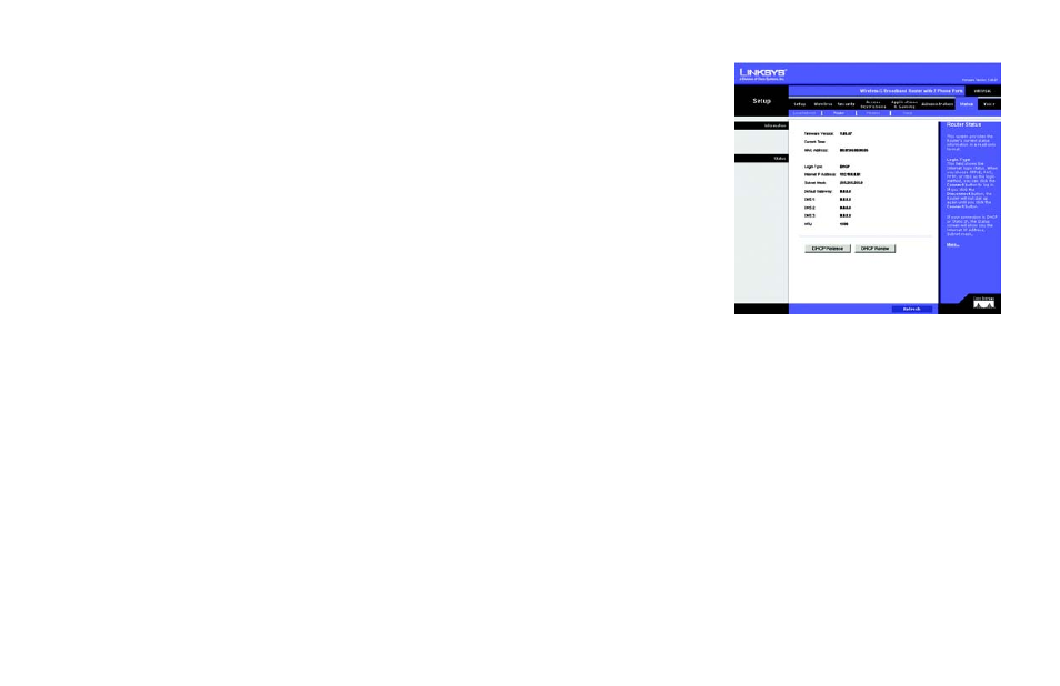 The status tab - router | Cisco WRTP54G User Manual | Page 58 / 114