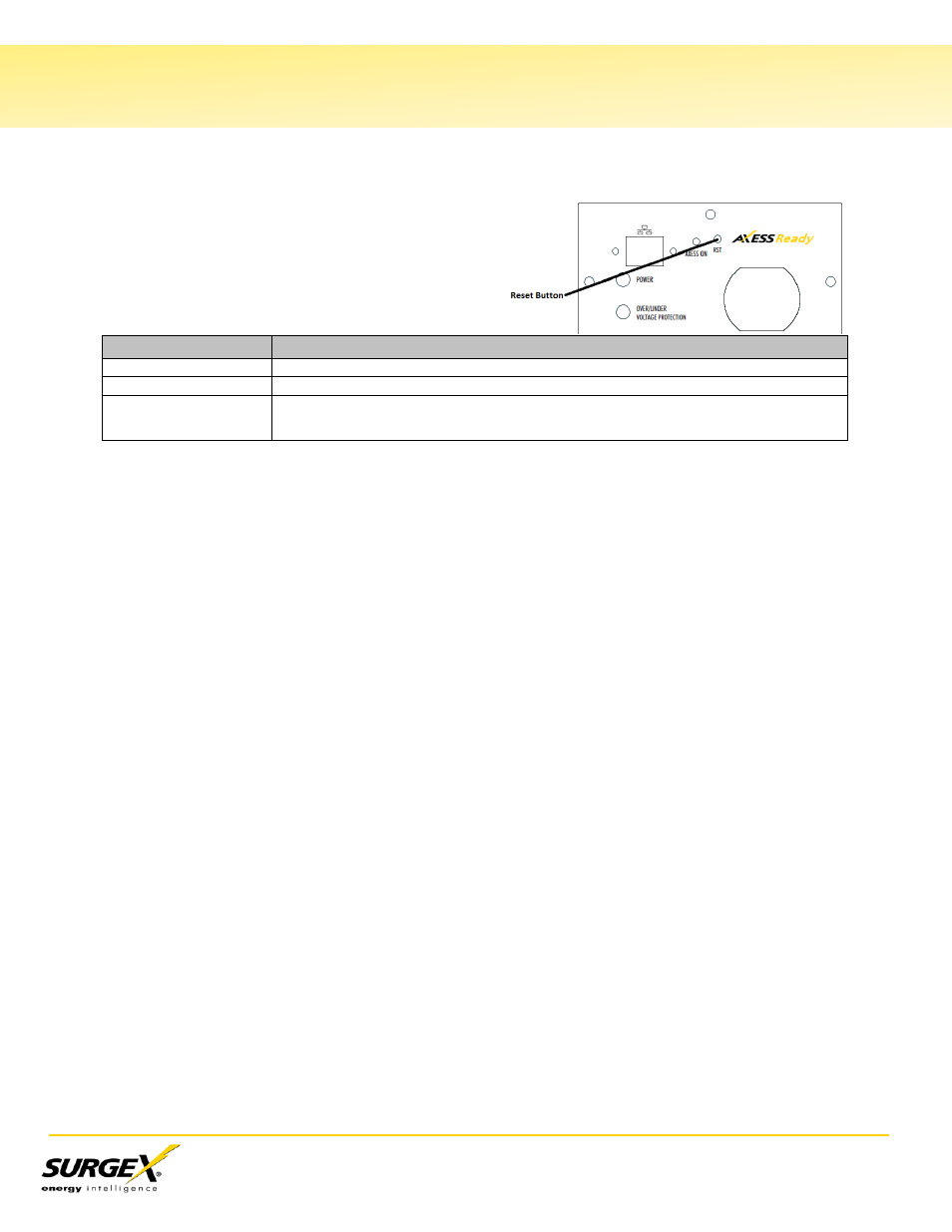 X. reset button | SurgeX CM-1115-RT-AR User Manual | Page 30 / 31