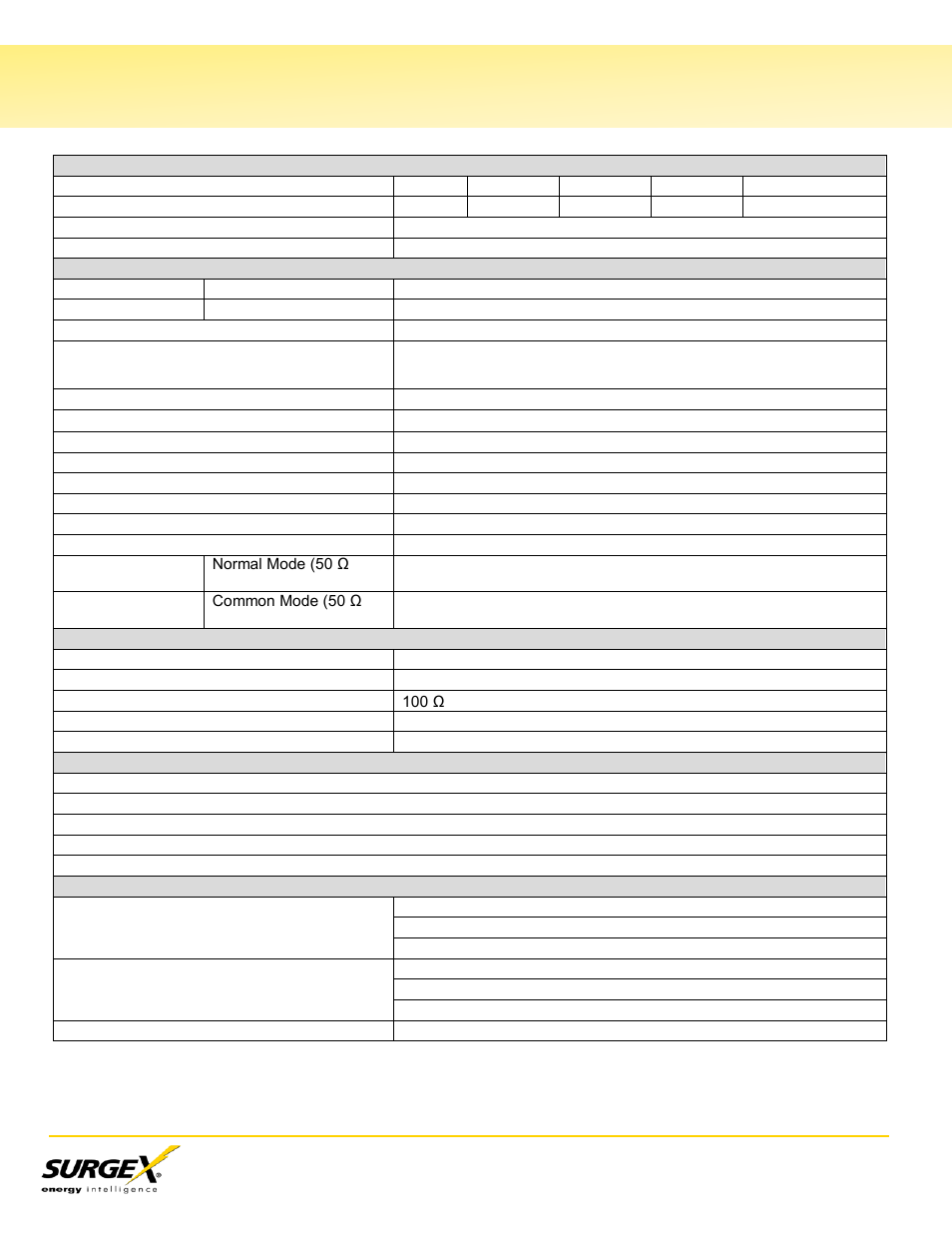 Xi. specifications | SurgeX CM-1115-RT-AR User Manual | Page 31 / 31