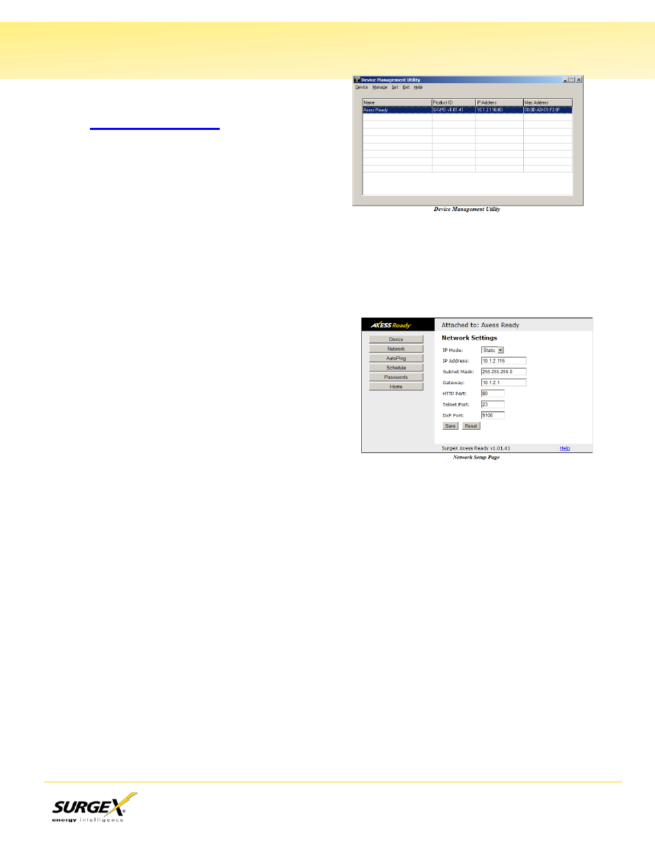 Changing the ip address | SurgeX CM-1115-RT-AR User Manual | Page 2 / 2
