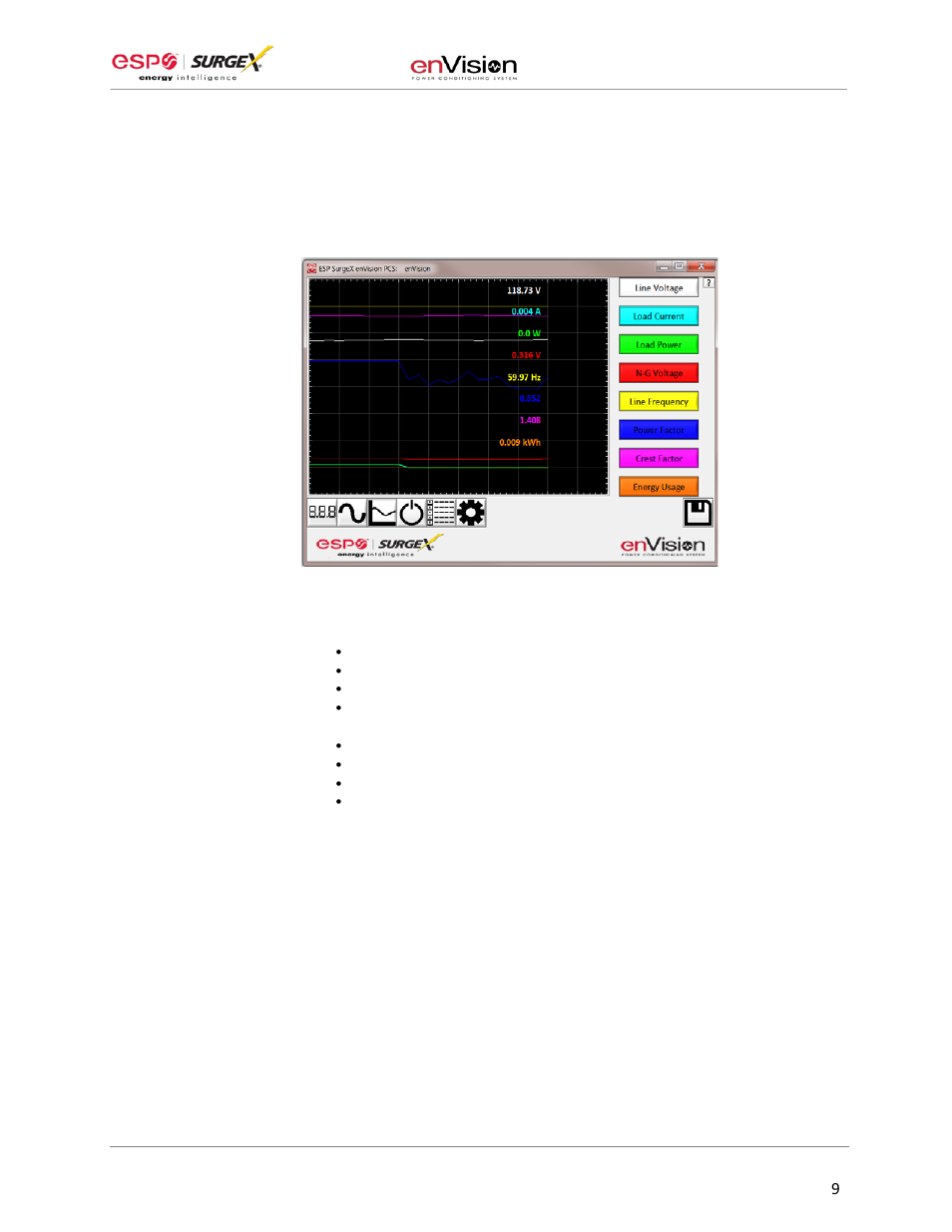 Software user manual | SurgeX EV-23010 User Manual | Page 10 / 17