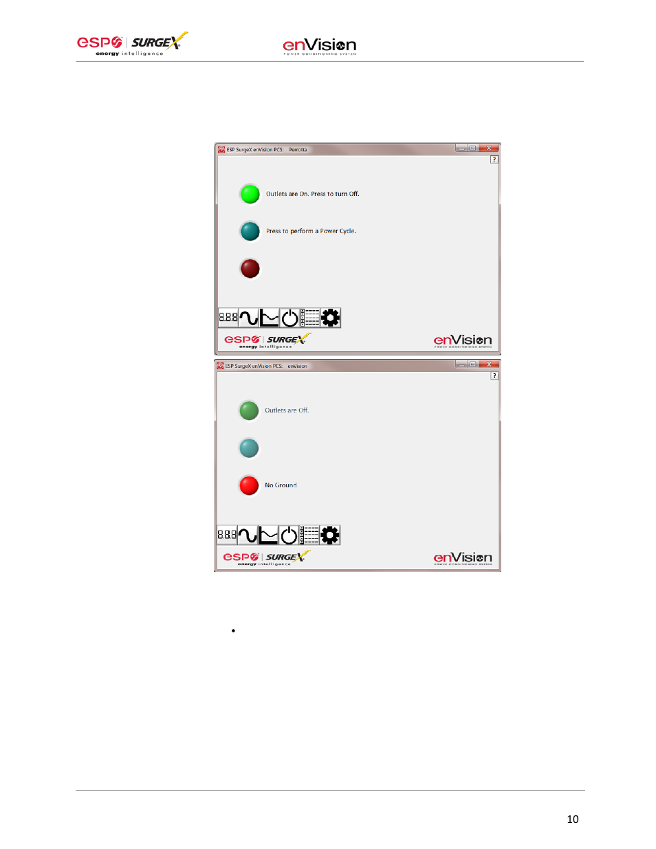 Software user manual | SurgeX EV-23010 User Manual | Page 11 / 17