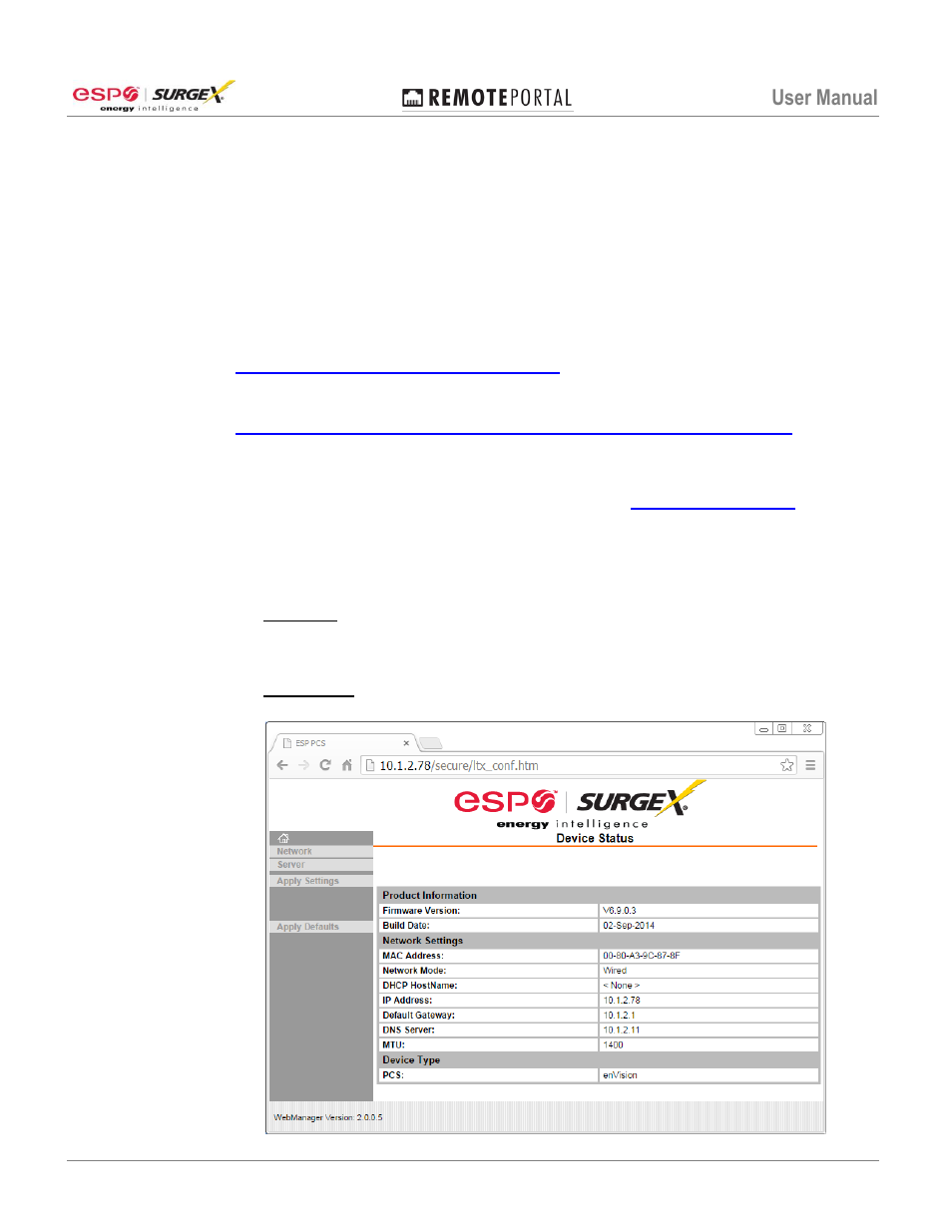 Setup and configuration, Ip settings and configuration, Lan operation and configuration | User manual | SurgeX RP-IP-GNS User Manual | Page 5 / 14