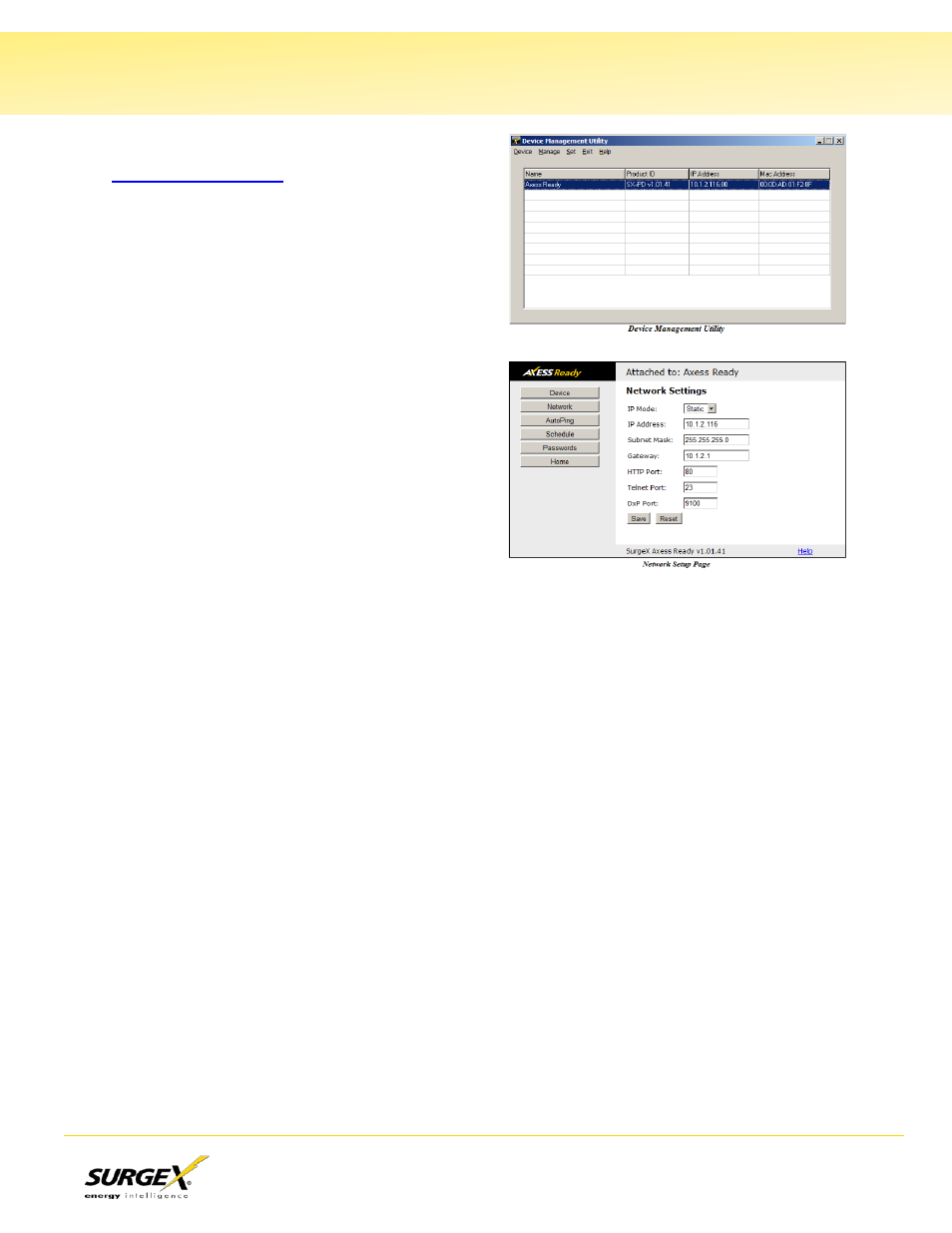 Changing the ip address | SurgeX SX-20NE-RT-AR User Manual | Page 2 / 2