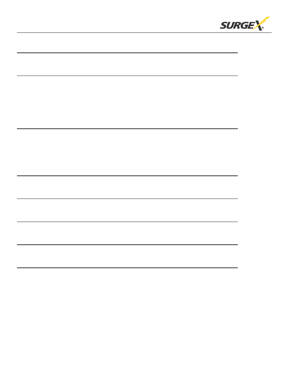 SurgeX SU-1000Li User Manual | Page 2 / 9