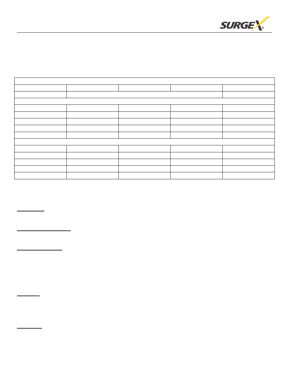 SurgeX SU-1000Li User Manual | Page 5 / 9