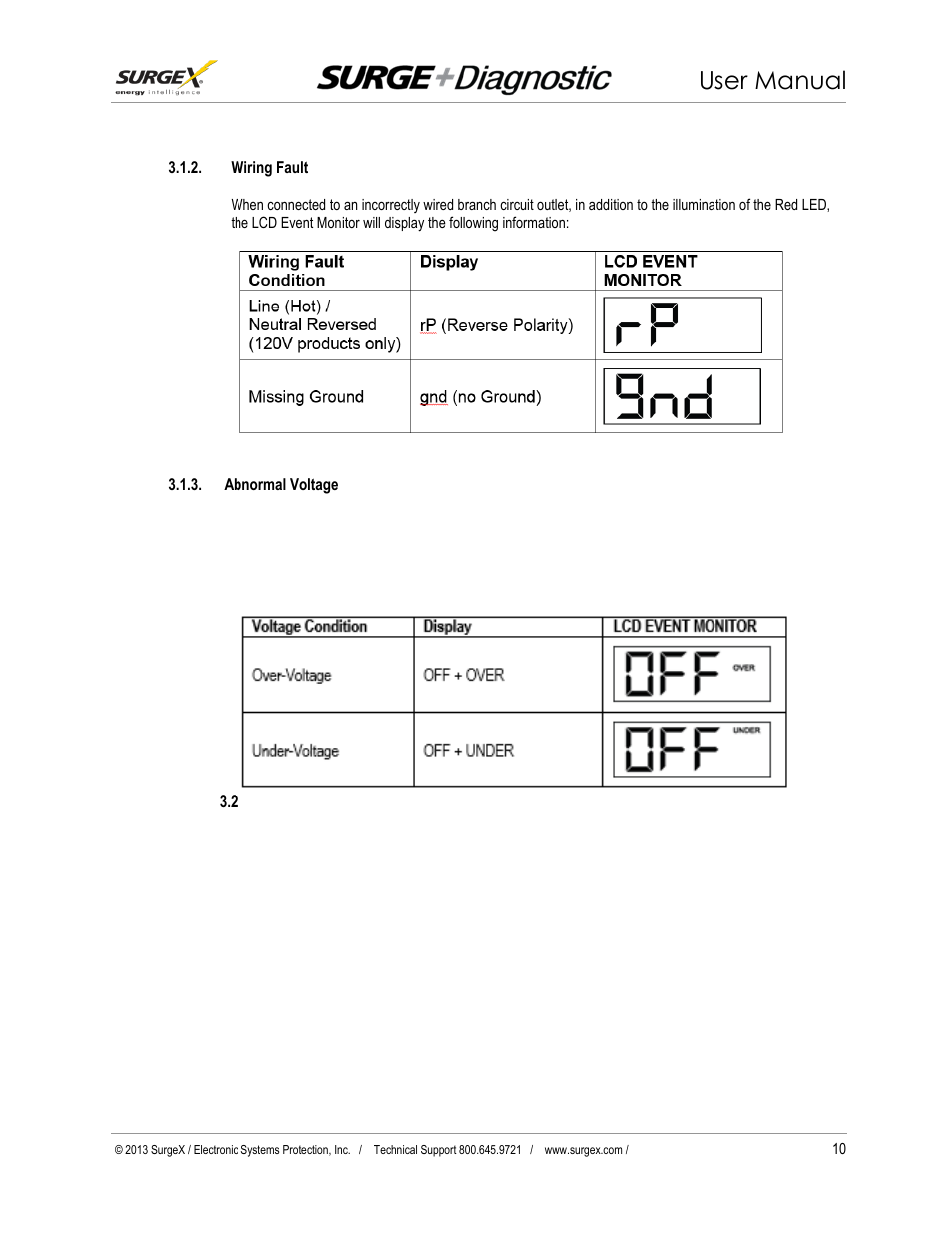 User manual | SurgeX Defender Series Surge + Diagnostic User Manual | Page 11 / 27