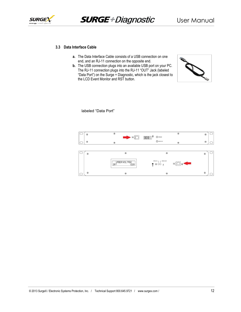 User manual | SurgeX Defender Series Surge + Diagnostic User Manual | Page 13 / 27