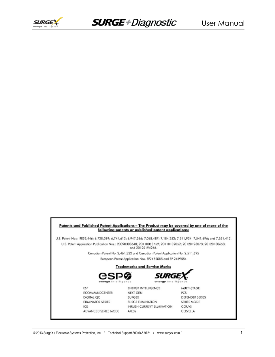 User manual | SurgeX Defender Series Surge + Diagnostic User Manual | Page 2 / 27