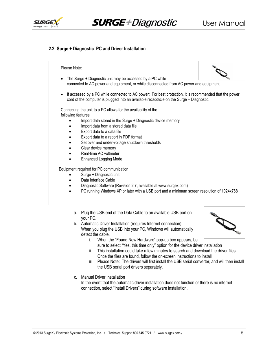 User manual | SurgeX Defender Series Surge + Diagnostic User Manual | Page 7 / 27