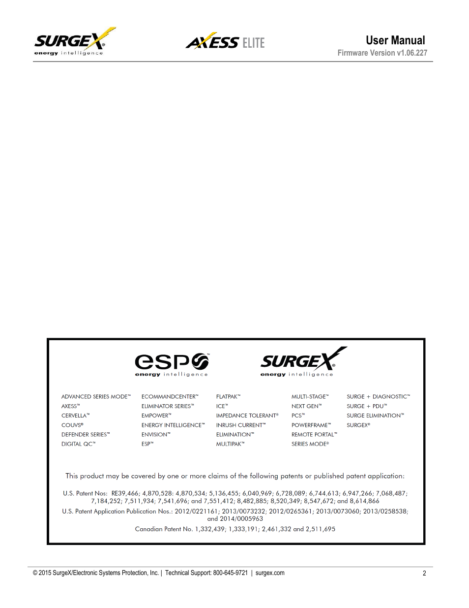 User manual | SurgeX SX-AX20E User Manual | Page 3 / 36