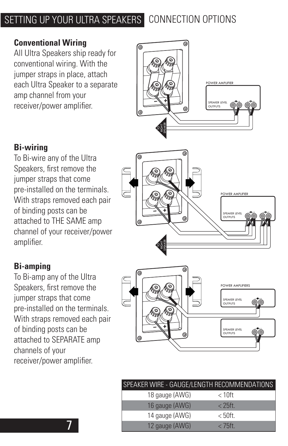 Ultra_speaker_manual_v1.1_01282013_8, Setting up your ultra speakers connection options | SVS Ultra Speakers User Manual | Page 8 / 17