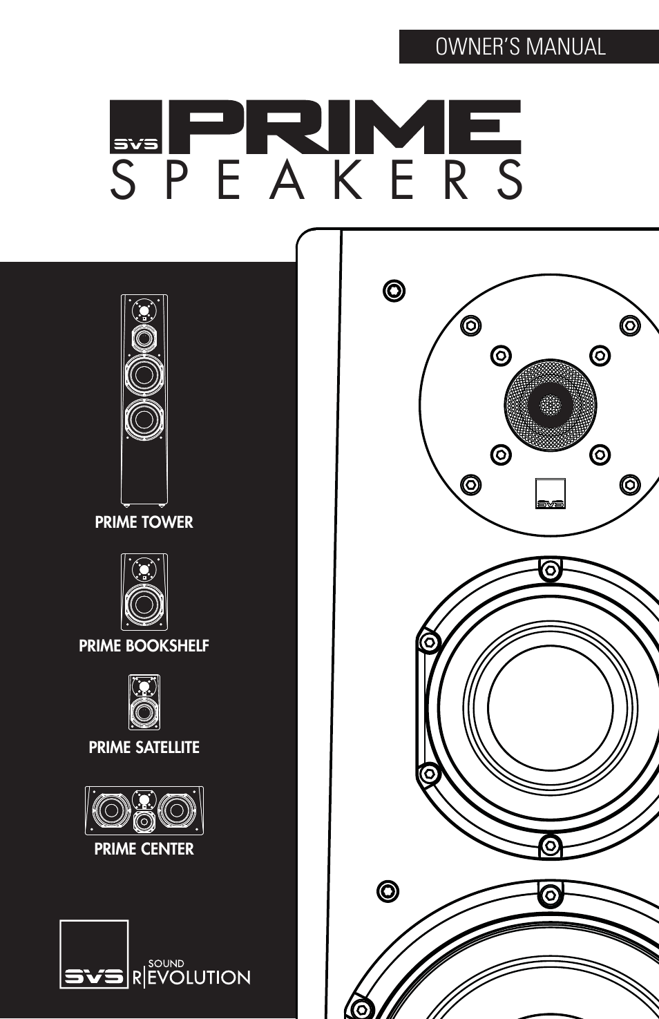 SVS Prime Speakers User Manual | 20 pages