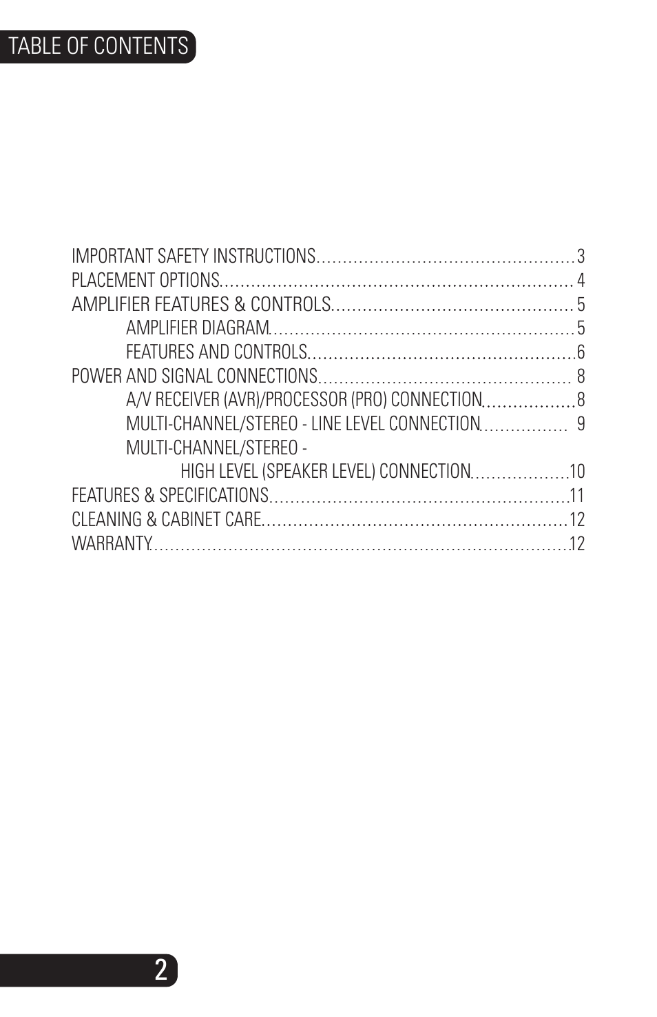 SVS SB-1000 User Manual | Page 3 / 14