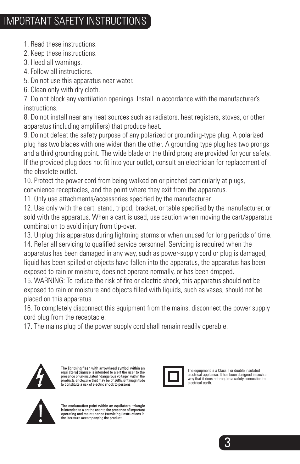 Pb-sb-1000_manual_04082013_5, Important safety instructions | SVS SB-1000 User Manual | Page 4 / 14