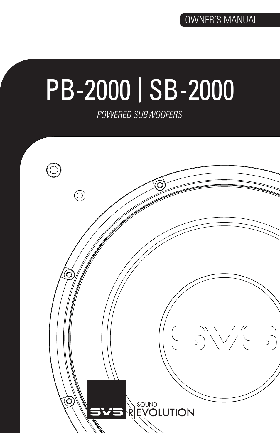 SVS SB-2000 User Manual | 14 pages