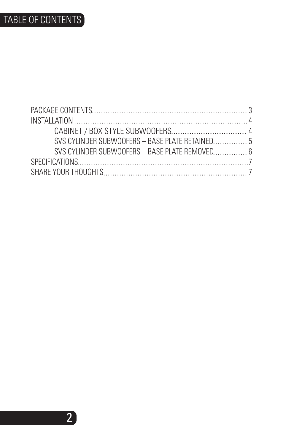 SVS SoundPath Subwoofer Isolation System User Manual | Page 3 / 10