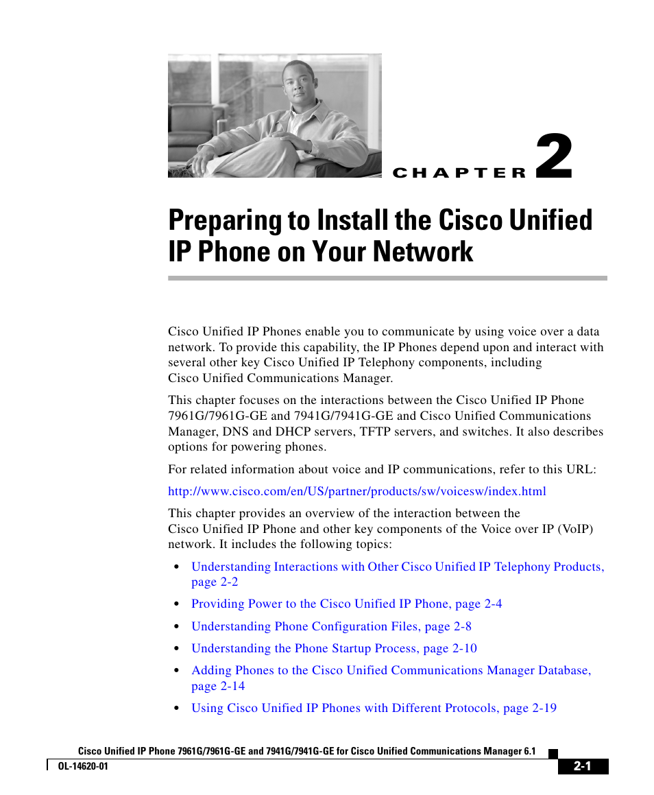 Cisco IP Phone 7961G-GE User Manual | 22 pages