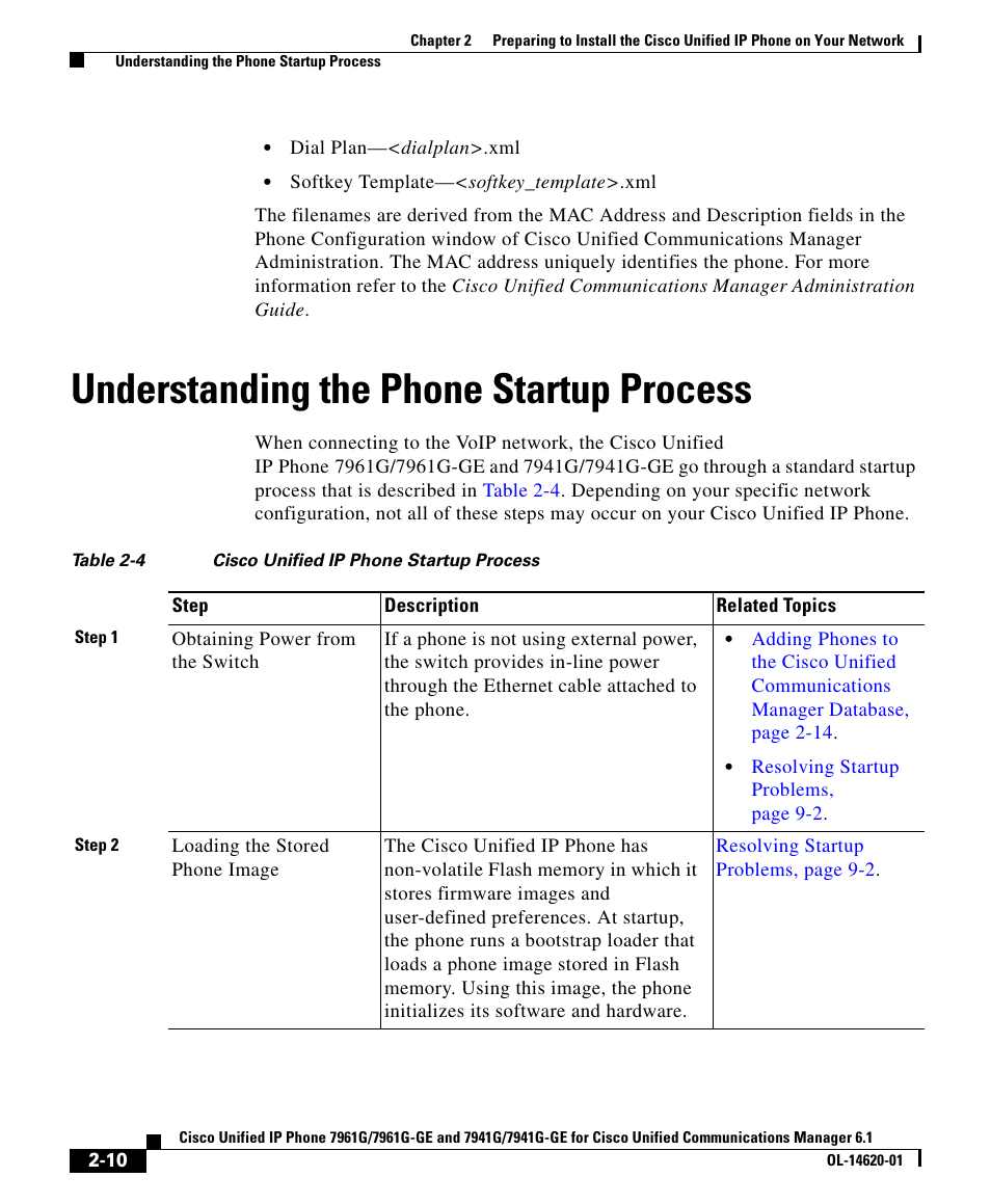 Understanding the phone startup process | Cisco IP Phone 7961G-GE User Manual | Page 10 / 22