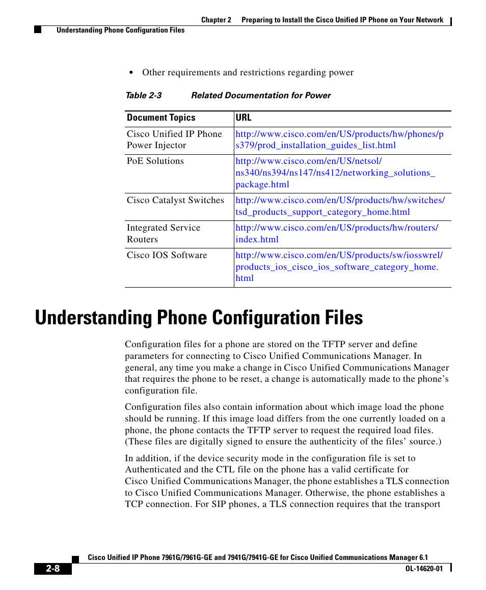 Understanding phone configuration files | Cisco IP Phone 7961G-GE User Manual | Page 8 / 22
