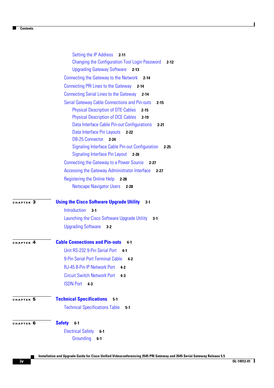 Cisco 545 Serial User Manual | Page 4 / 74