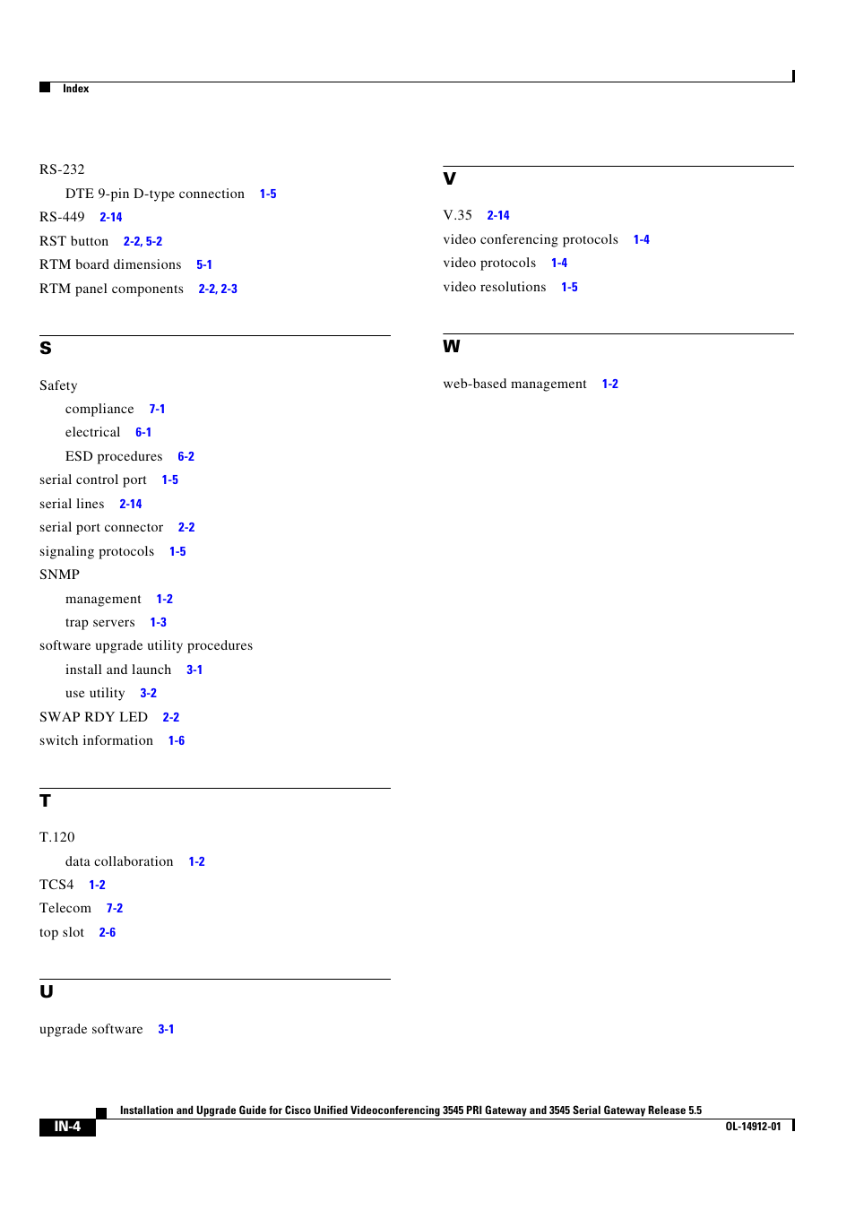 Cisco 545 Serial User Manual | Page 74 / 74