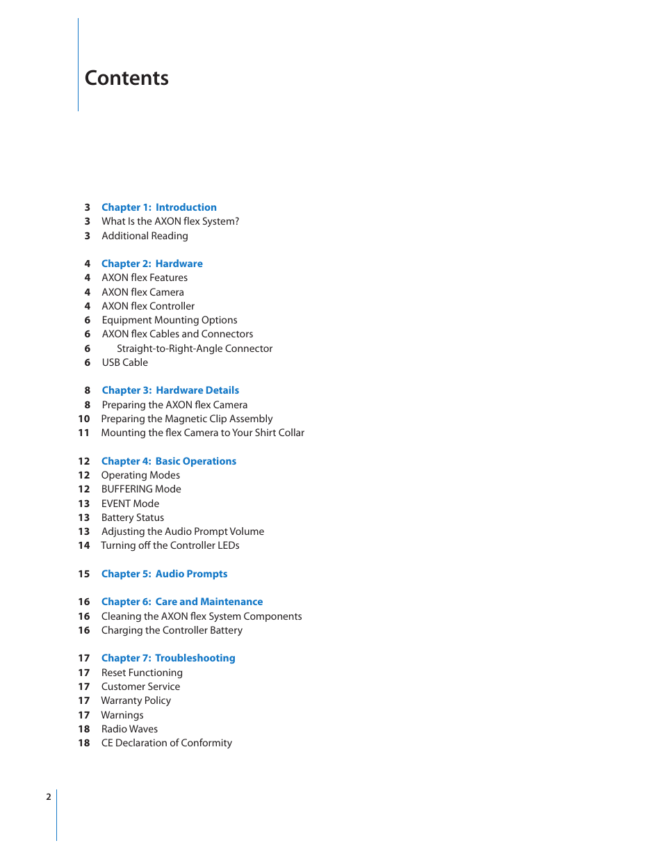 Taser Axon-Flex User Manual | Page 2 / 19