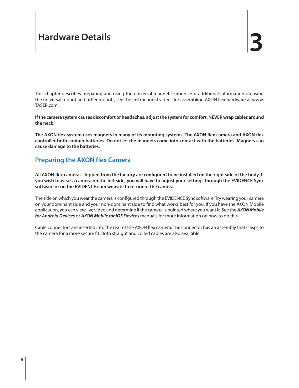 Hardware details | Taser Axon-Flex User Manual | Page 8 / 19