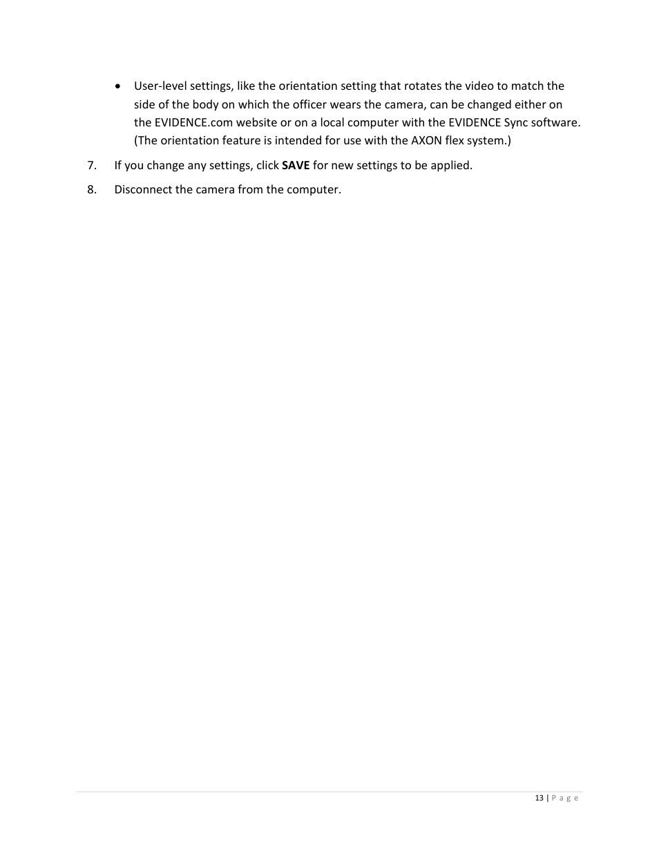 Taser Axon-Flex User Manual | Page 13 / 22